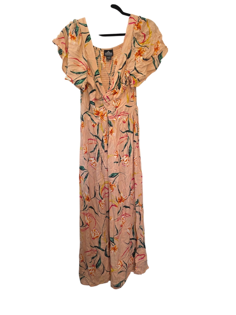 Angie Floral Pink Maxi Dress Size Large Boho